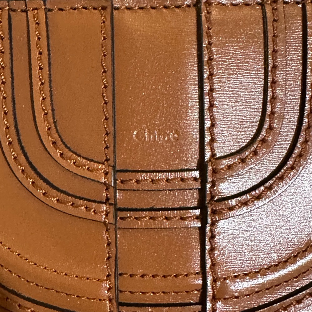 Chloé Tan Two Way Marcie Shoulder Bag Clutch-NWOT - Picture 8 of 16